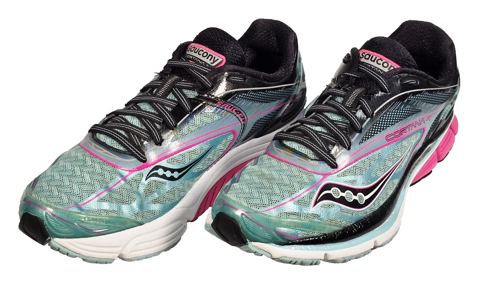 Saucony Women's Cortana 4 Running Shoes Blue Pink Black Size 7.5 S10240-2